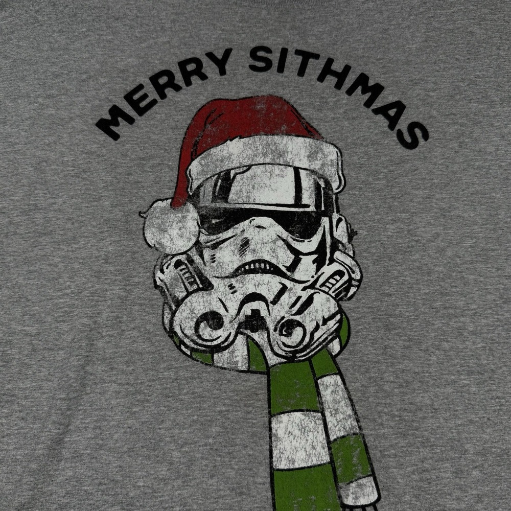 Star Wars Darth Vader T Shirt Size 2XL Merry Sithmas Disney Gray